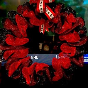 Georgia Bulldog wreath and ornament.